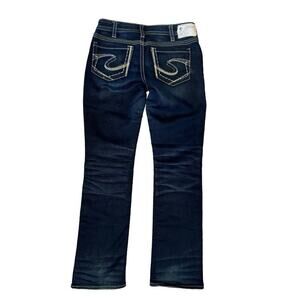 Silver Jeans Aiko Mid Slim Boot Cut Tri-Blend 30 x 31 Women’s Dark Wash Joga